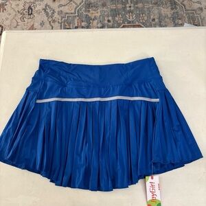 JoyGirl Blue Pleated Athletic Skirt with Reflective Trim 2X